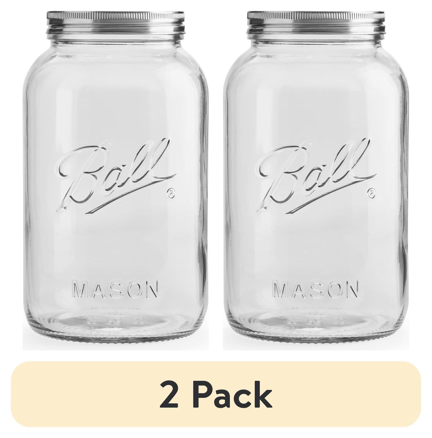Ball Decorative Mason Jar with One Piece Stainless Steel Lid, gal. (128oz.)