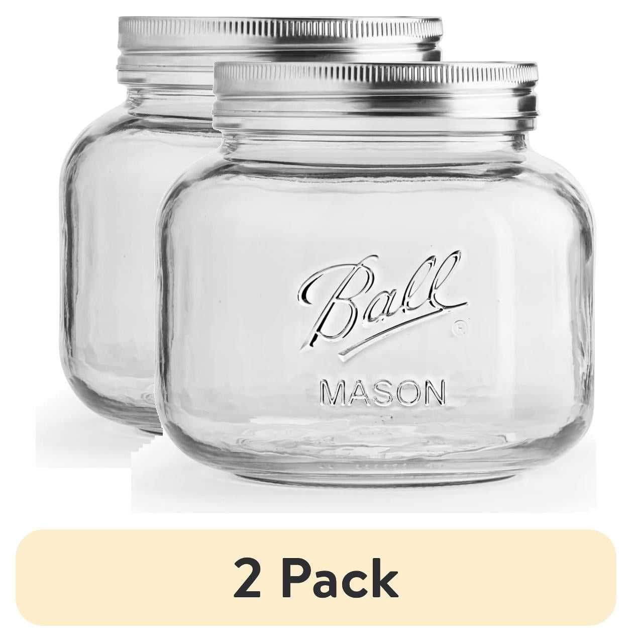 (2 pack) Ball Half Gallon Deco Jar w/ Stainless Steel Lid, 1 Count