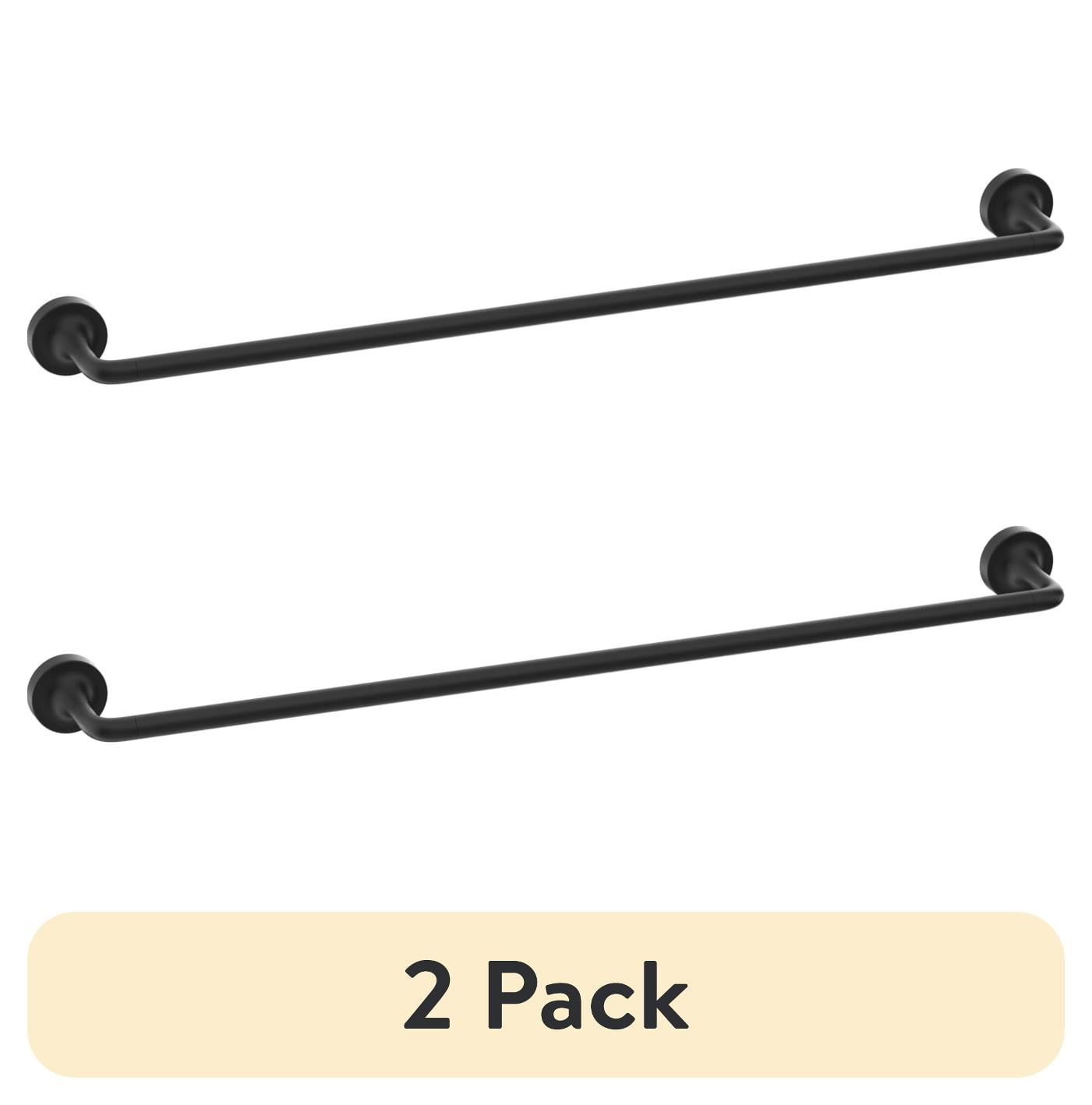 Better Homes & Gardens Clean Modern Collection 24" Wall Mount Towel Bar Matte Black