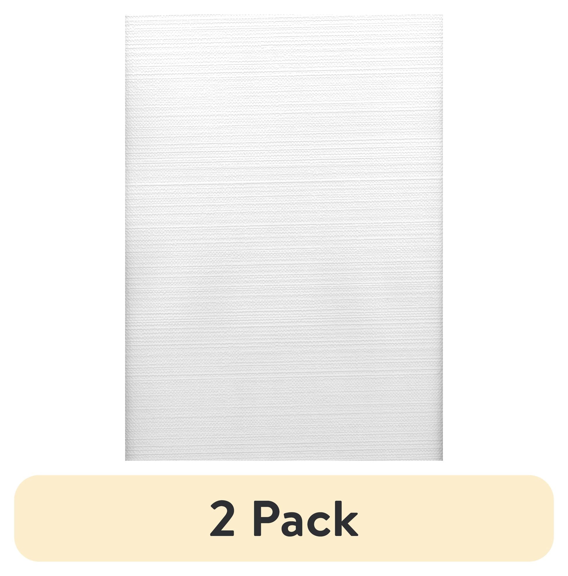 (2 pack) Better Homes & Gardens White Grasscloth Pre-Pasted Paintable Wallpaper 56.4 Sq. ft, 1 Count