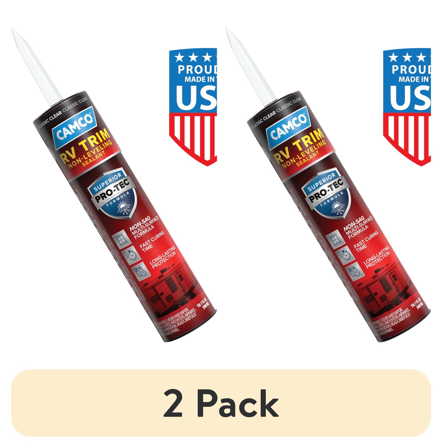 Camco Non-Sag RV Putty Sealant with Pro-Tec Weather Guard Protection - Clear (41465)