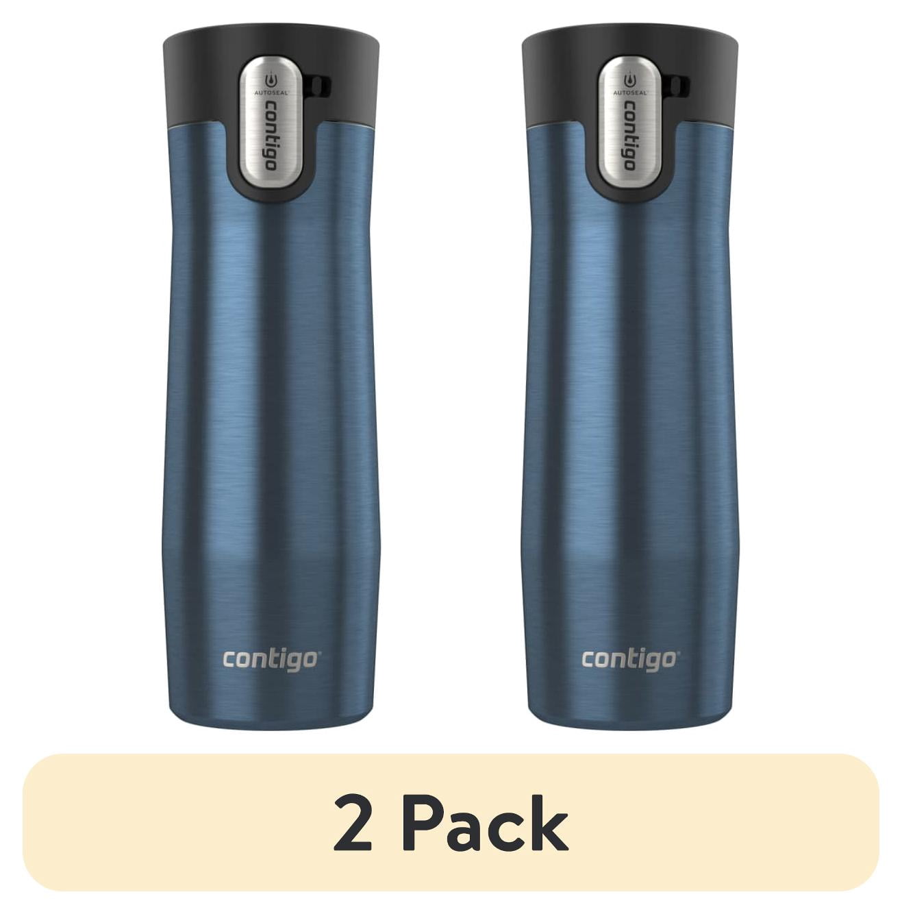 (2 pack) Contigo AUTOSEAL West Loop Vacuum-Insulated Stainless Steel Travel Mug with Easy-Clean Lid, 20 oz