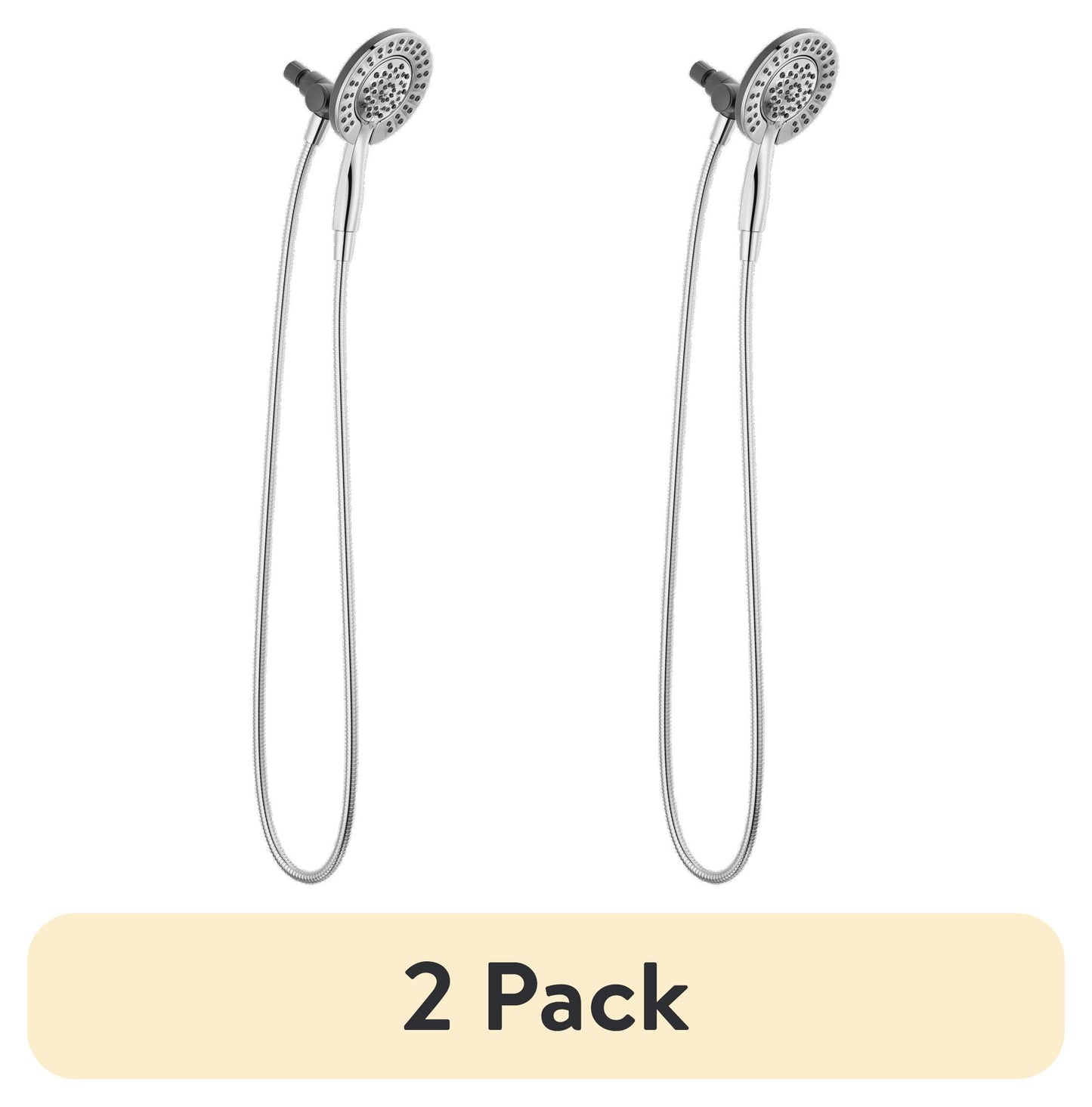 (2 pack) Delta In2ition Dual Shower Head 1.75 GPM 4-Setting 75955