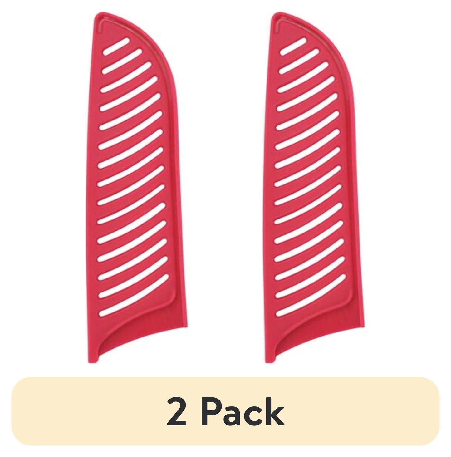 (2 pack) Farberware Professional 5-inch Ceramic Kitchen Santoku Knife in Red