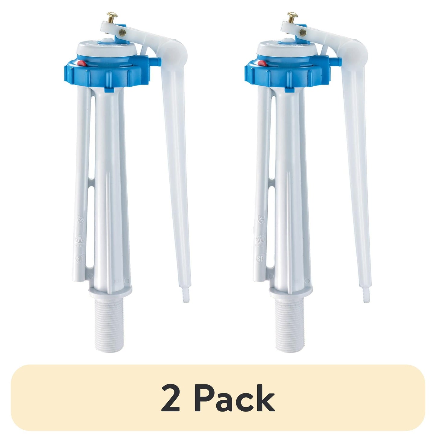 (2 pack) Hyper Tough 7029917W, Plastic 4" x 13" x 4" Toilet Tank Repair Kits 9 Piece 1 Pack