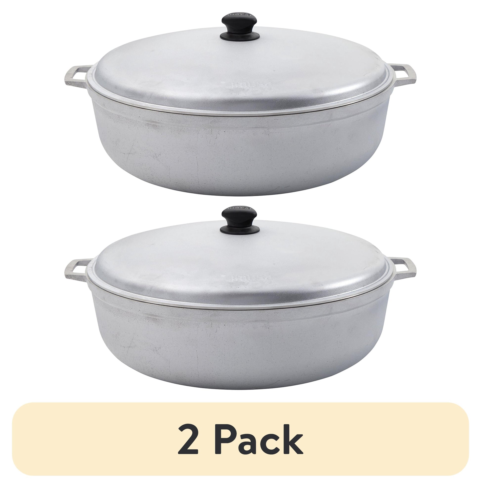 (2 pack) IMUSA 11.6qt Cast Aluminum Caldero - 36cm