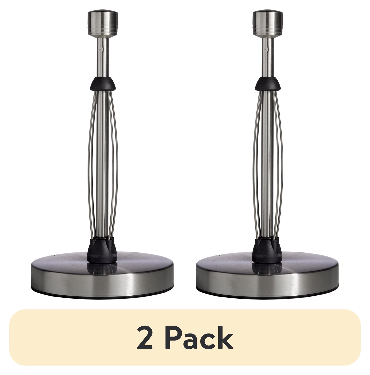 (2 pack) Kamenstein Brushed Stainless Steel Perfect Tear Paper Towel Holder 7.17â€ x 13.78â€