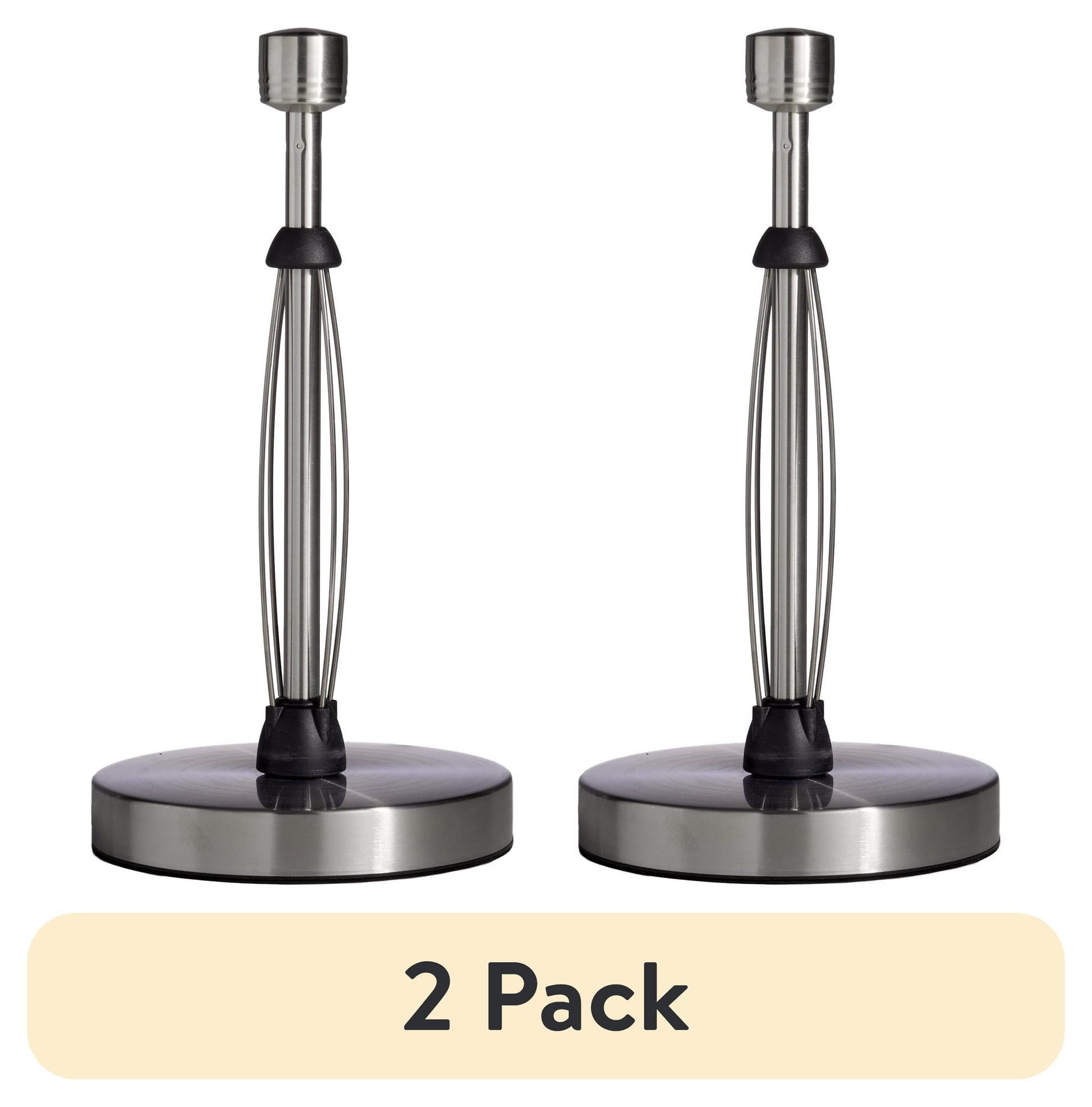 (2 pack) Kamenstein Brushed Stainless Steel Perfect Tear Paper Towel Holder 7.17â€ x 13.78â€
