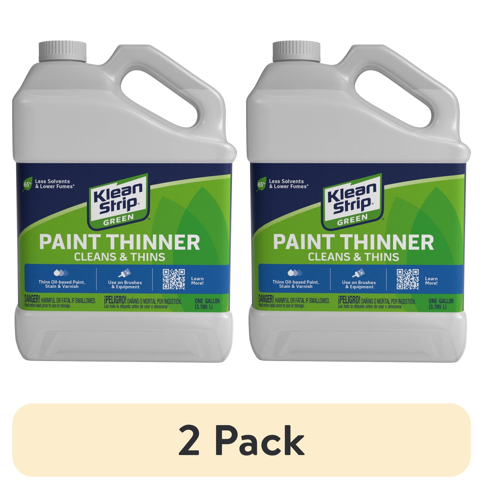 (2 pack) Klean-StripÂ® Greenâ„¢ Paint Thinner, 1 Gallon