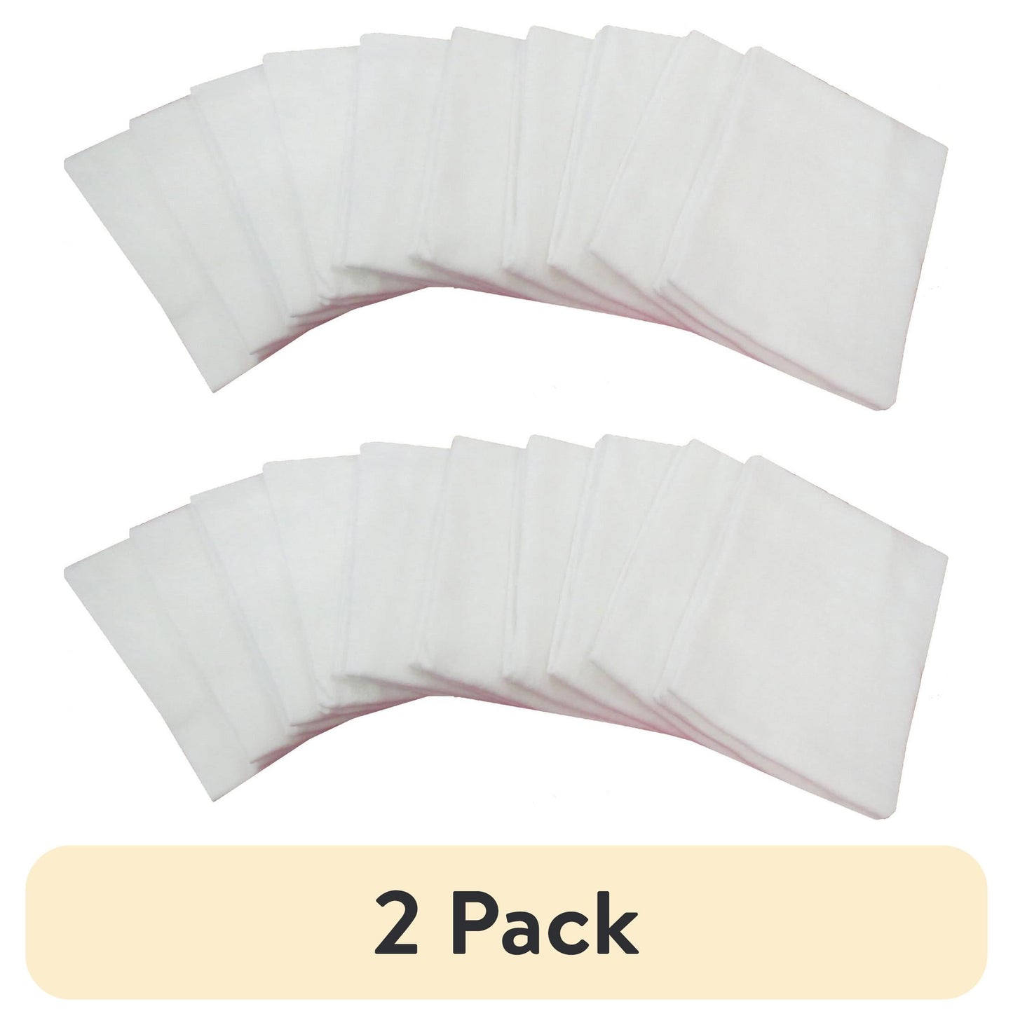 (2 pack) Mainstays 10-Pack Flour Sack Kitchen Towel Set, White