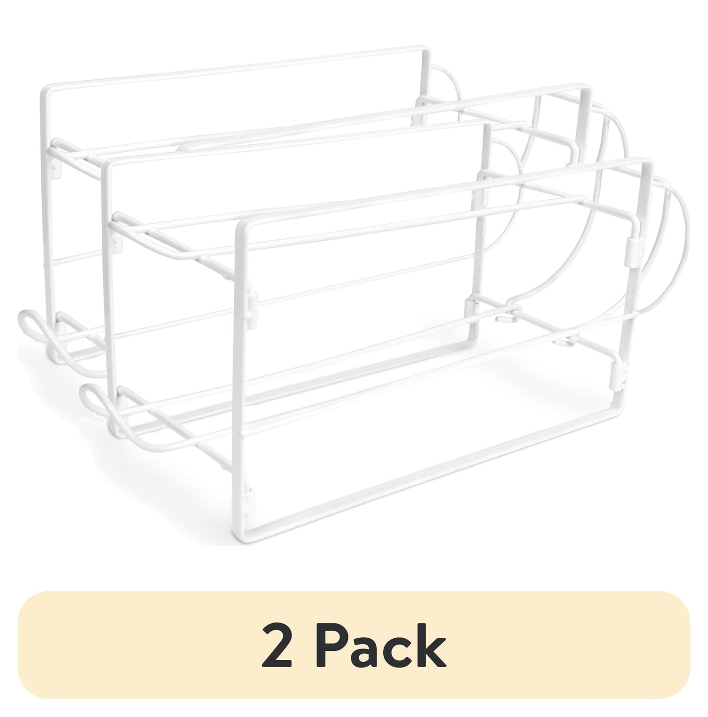 (3 pack) Mainstays Steel Stackable 2-Compartment Beverage Dispenser