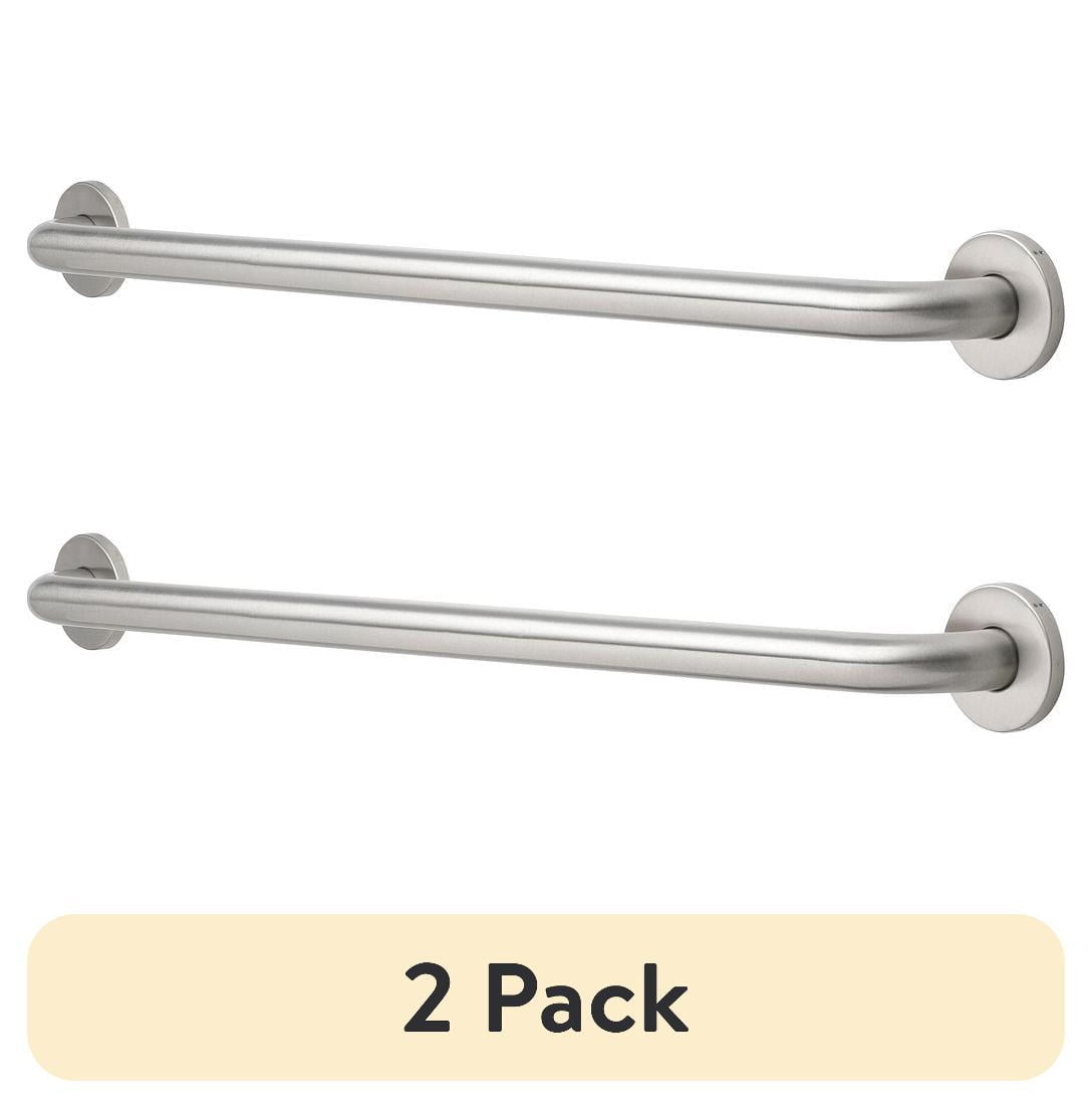 (2 pack) Mainstays 32 inch Grab Bar with 1-1/4 inch Diameter in Stainless Steel