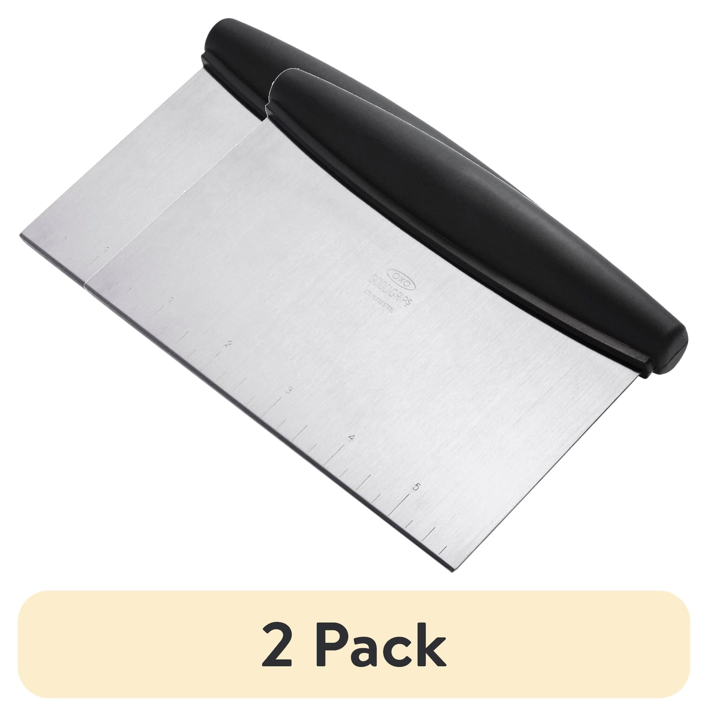 (2 pack) OXO SoftWorks Multi-Purpose Stainless Steel Scraper & Chopper