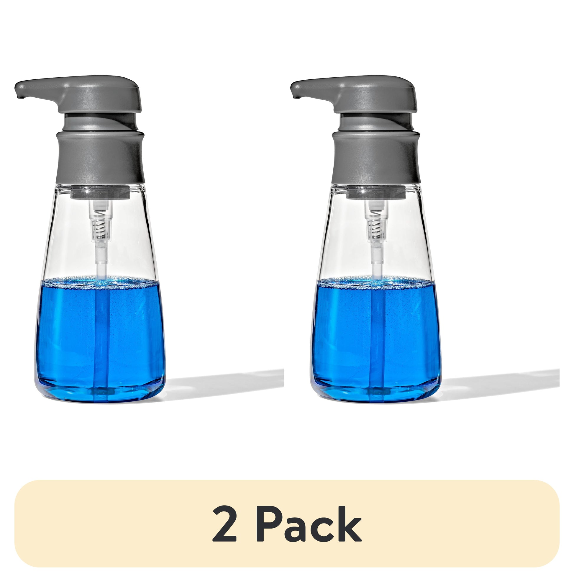 (2 pack) OXO Softworks Soap Dispenser, Plastic, 15 oz