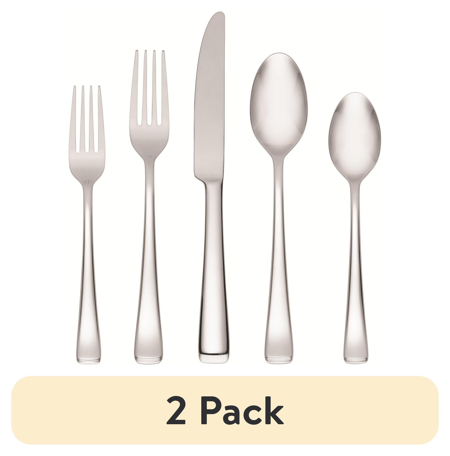 (2 pack) Oneida Harding 20-Piece Stainless Steel Flatware Set