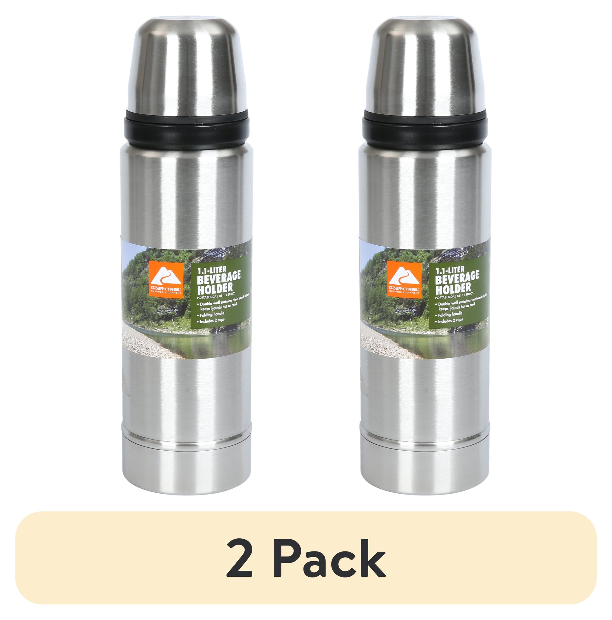 (2 pack) Ozark Trail 1.1 Liter Thermos