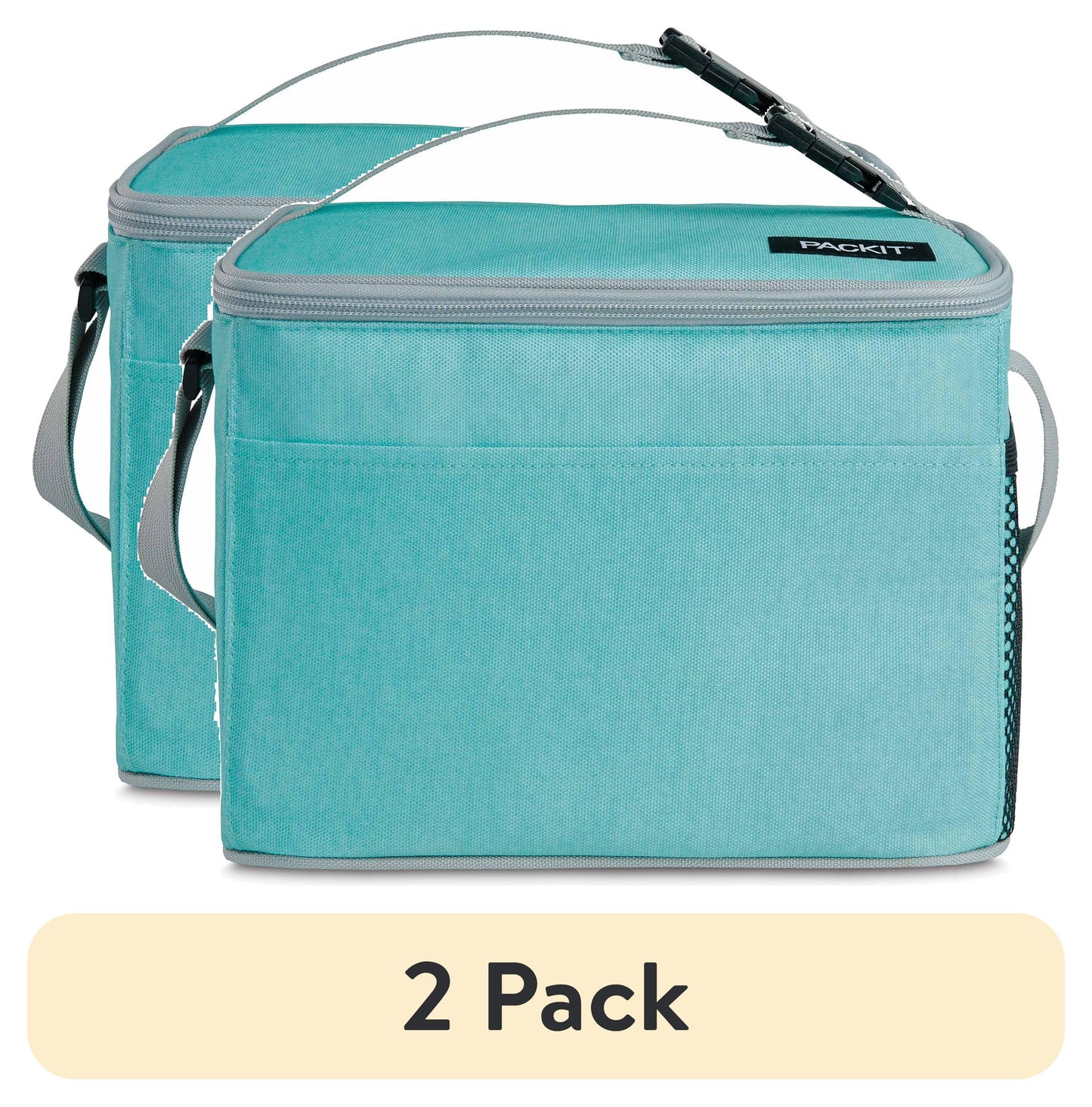 Packit Freezable, Durable Lunch Cooler, Black, 9 Can Capacity
