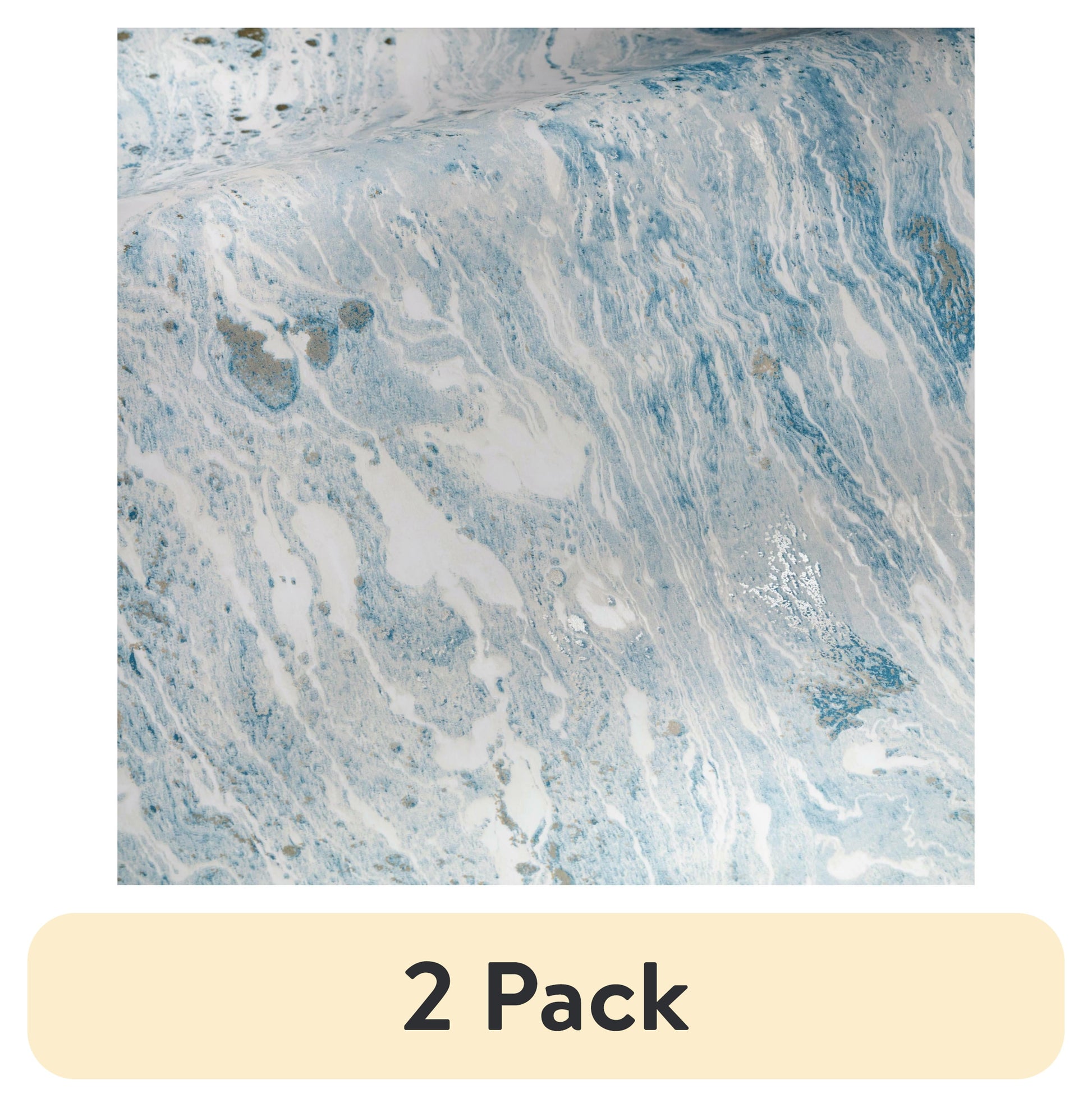 (2 pack) RoomMates Blue Satellite Seas Peel and Stick Wallpaper