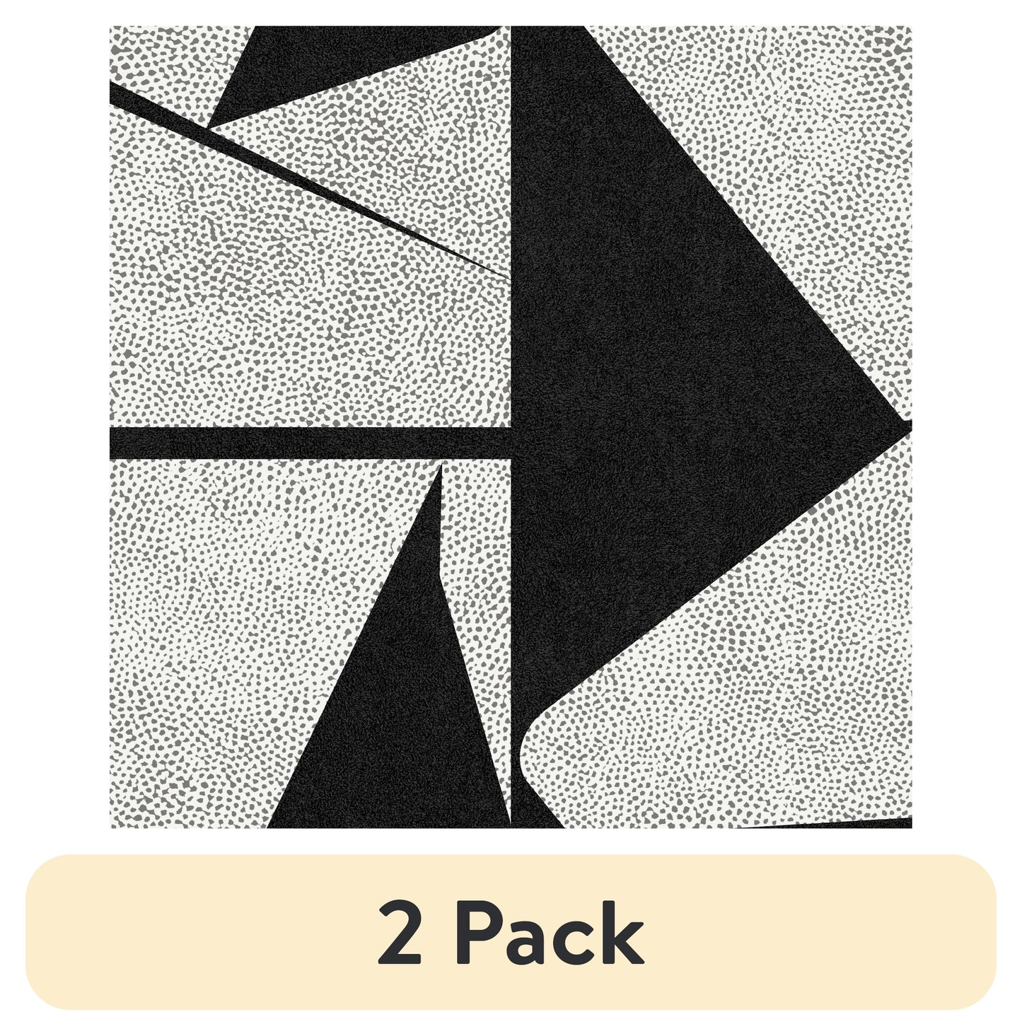 (2 pack) Roommates Studio Black Caden Peel and Stick Wallpaper 30.75 Sq. ft, 1 Count