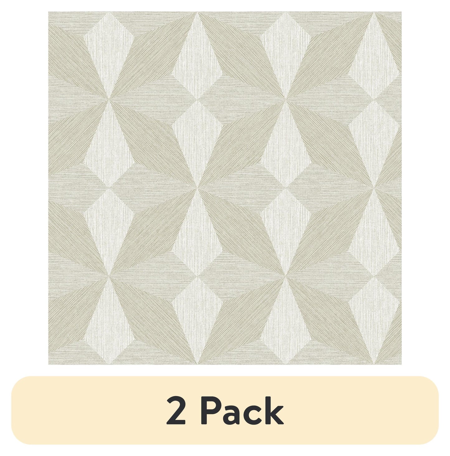 (2 pack) Roommates Studio Cream Atticus Peel and Stick Wallpaper 30.75 Sq. ft