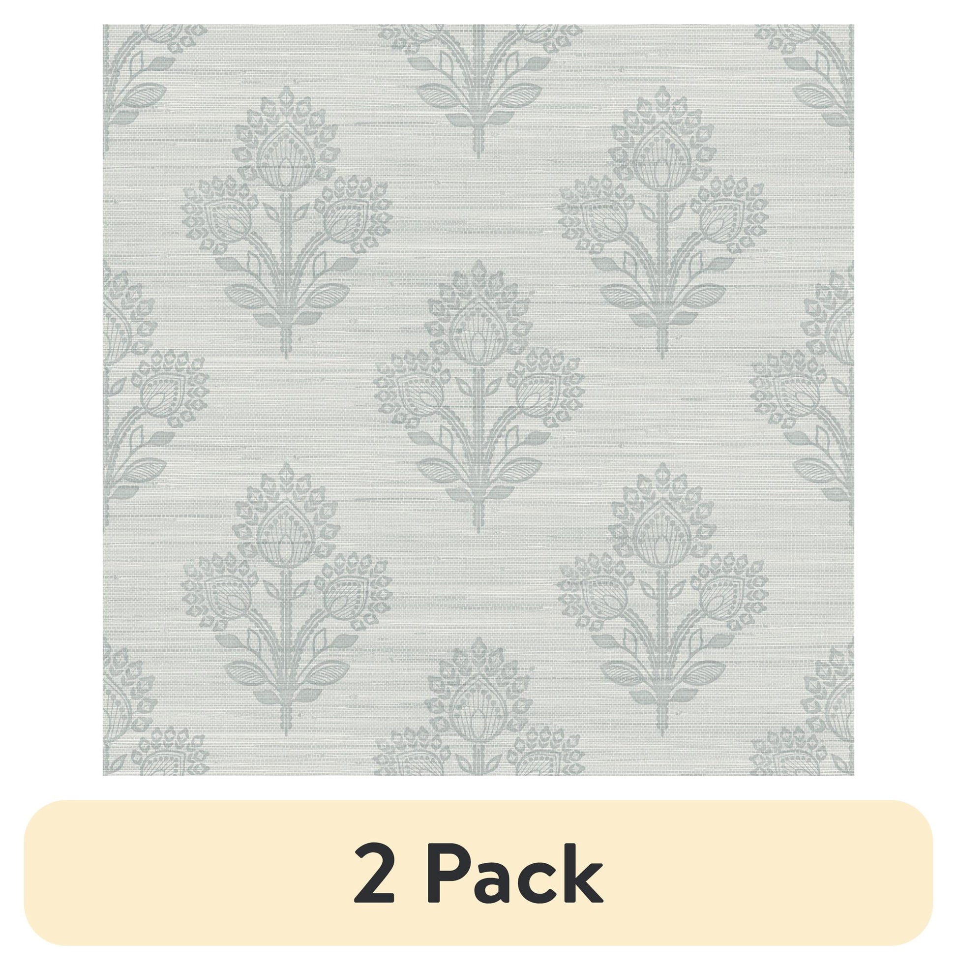 (2 pack) Roommates Studio Azul Claro Auden Papel Tapiz Autoadhesivo 30.75 Sq. ft
