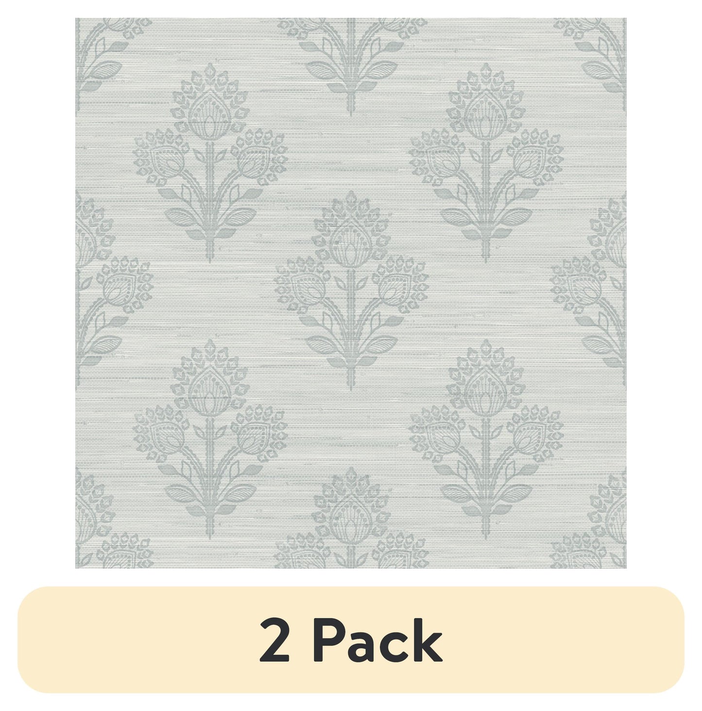 (2 pack) Roommates Studio Light Blue Auden Peel and Stick Wallpaper 30.75 Sq. ft