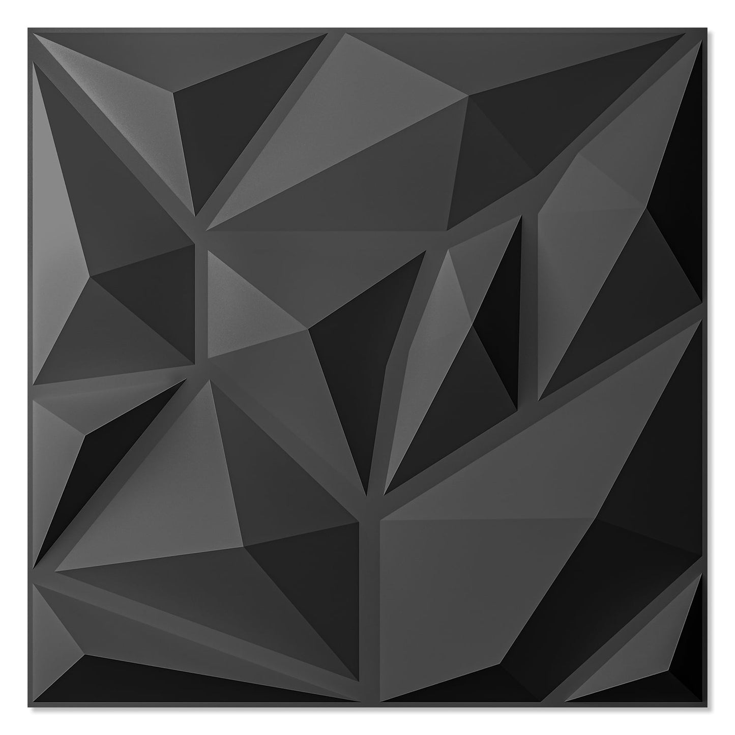 20Pcs 11.8''x11.8'' 3D Wall Panel Diamond for Interior Home Decor,White PVC Wall Coverings,Waterproof PVC Panel (19.3 Sq.ft/Case)