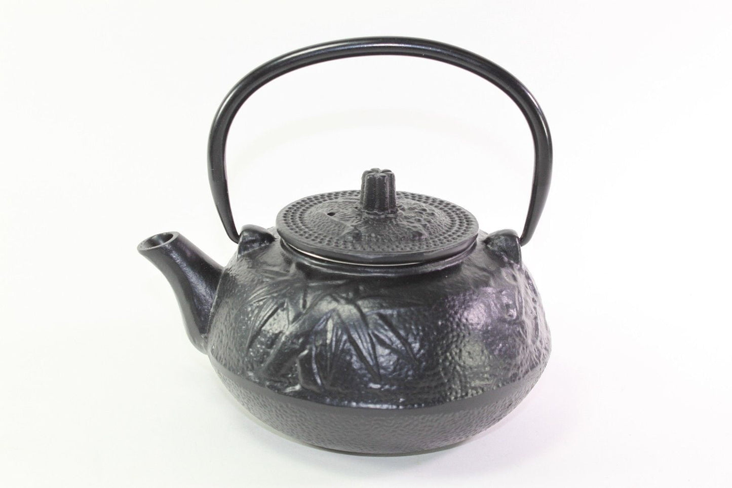 24 fl oz Black Pine Plum Bamboo Japanese Iron Teapot Tetsubin Infuser Filter
