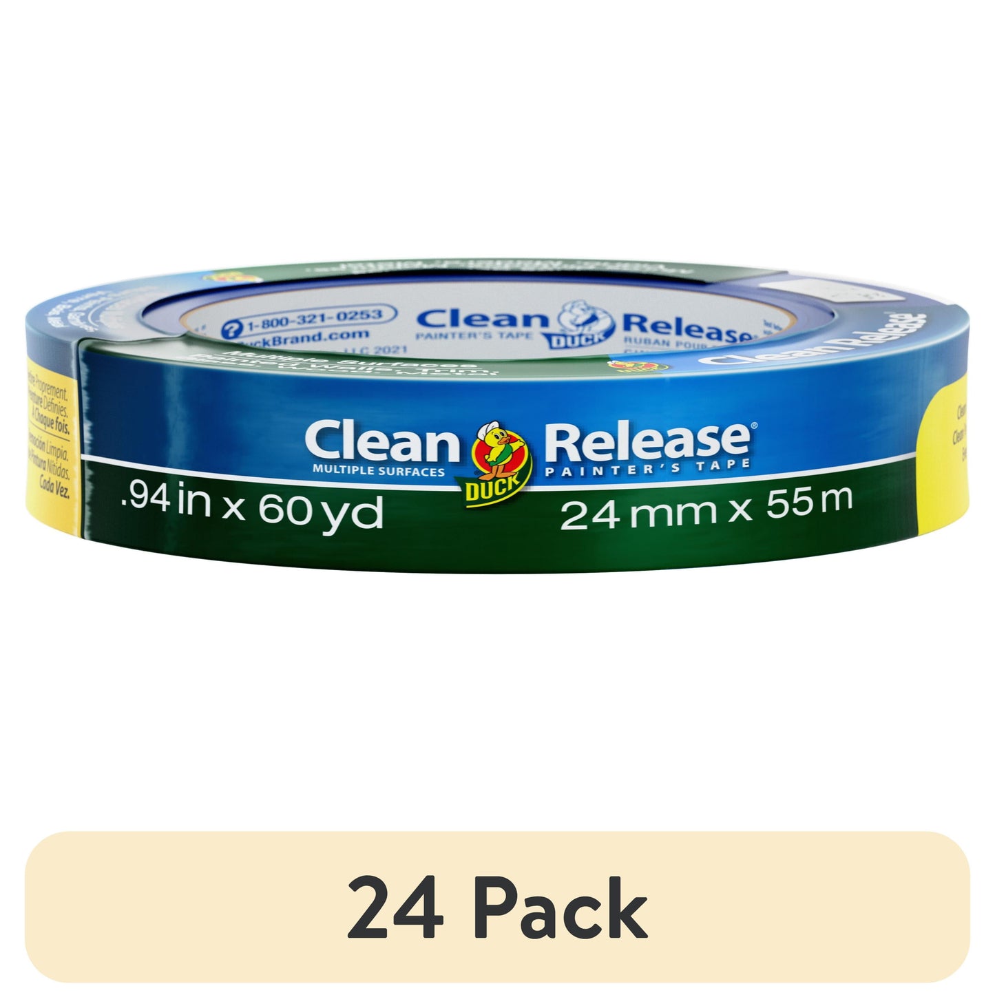 (24 pack) Duck Clean Release Blue Painter's Tape, 0.94 in. x 60 yd.