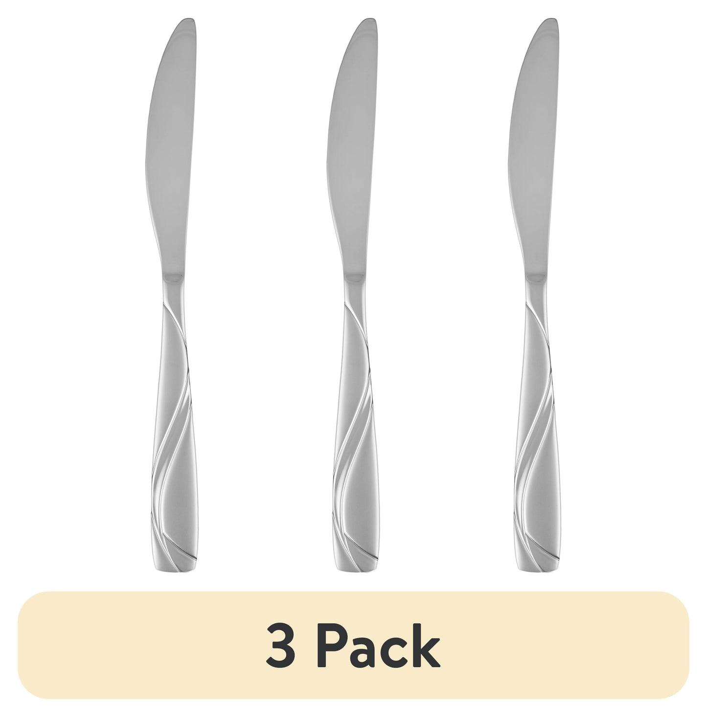 (3 pack) Cambridge Mercado Sand 20-Piece Stainless Steel Flatware Set (Service for 4)