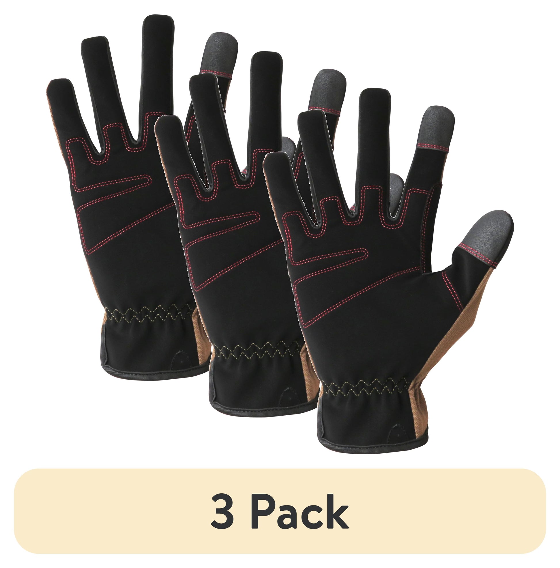 (3 pack) HT Duck Canvas Utility Glove XL