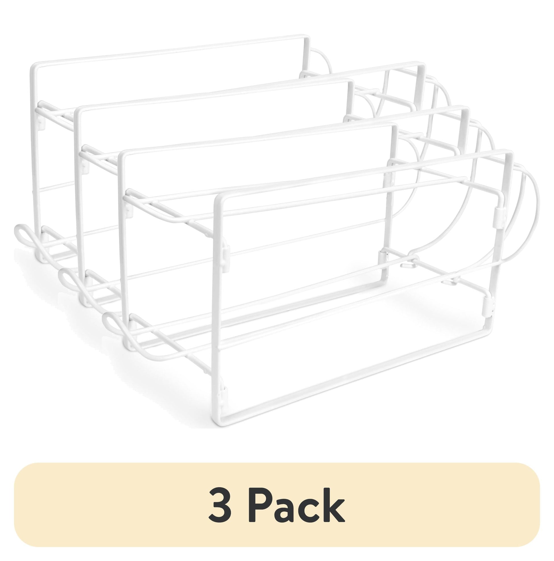 (3 pack) Mainstays 2-Tier Beverage and Drink Dispenser Stand, Countertop Organizer for Water, Juice and Party Beverage Service, White