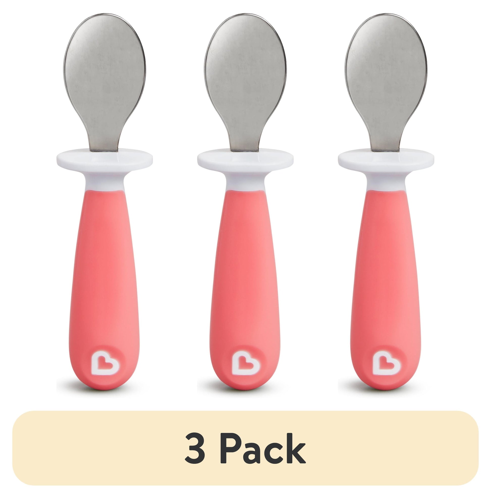 (Paquete de 3) Tenedor y Cuchara para NiÃ±os PequeÃ±os MunchkinÂ® Raise, Rosa/pÃºrpura, 12+ Meses, Paquete de 4