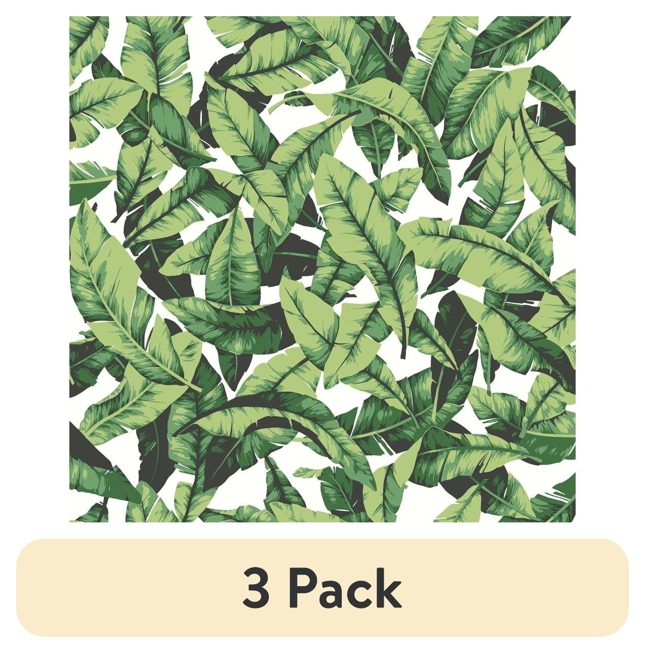 (3 pack) RoomMates Palm Peel & Stick Wallpaper - Size: 1 roll - 20.5" x 16.5 feet - Green