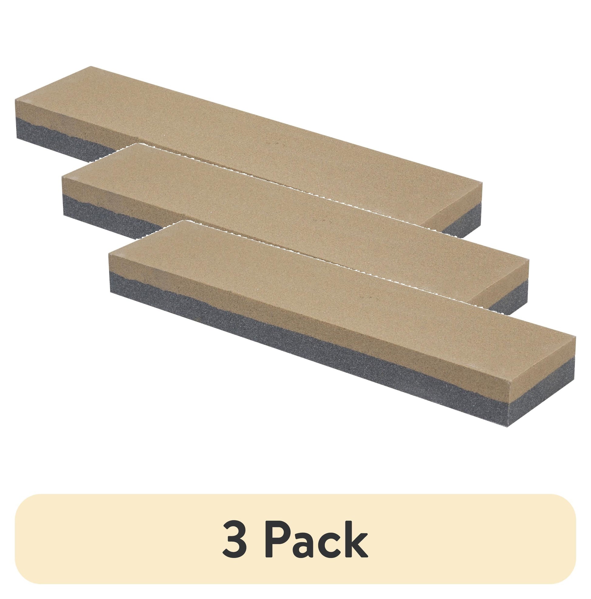 (3 pack) Smith's 50821 Piedra de Afilado de CombinaciÃ³n de Doble SÃ©mola de 8â€ â€“ Gris