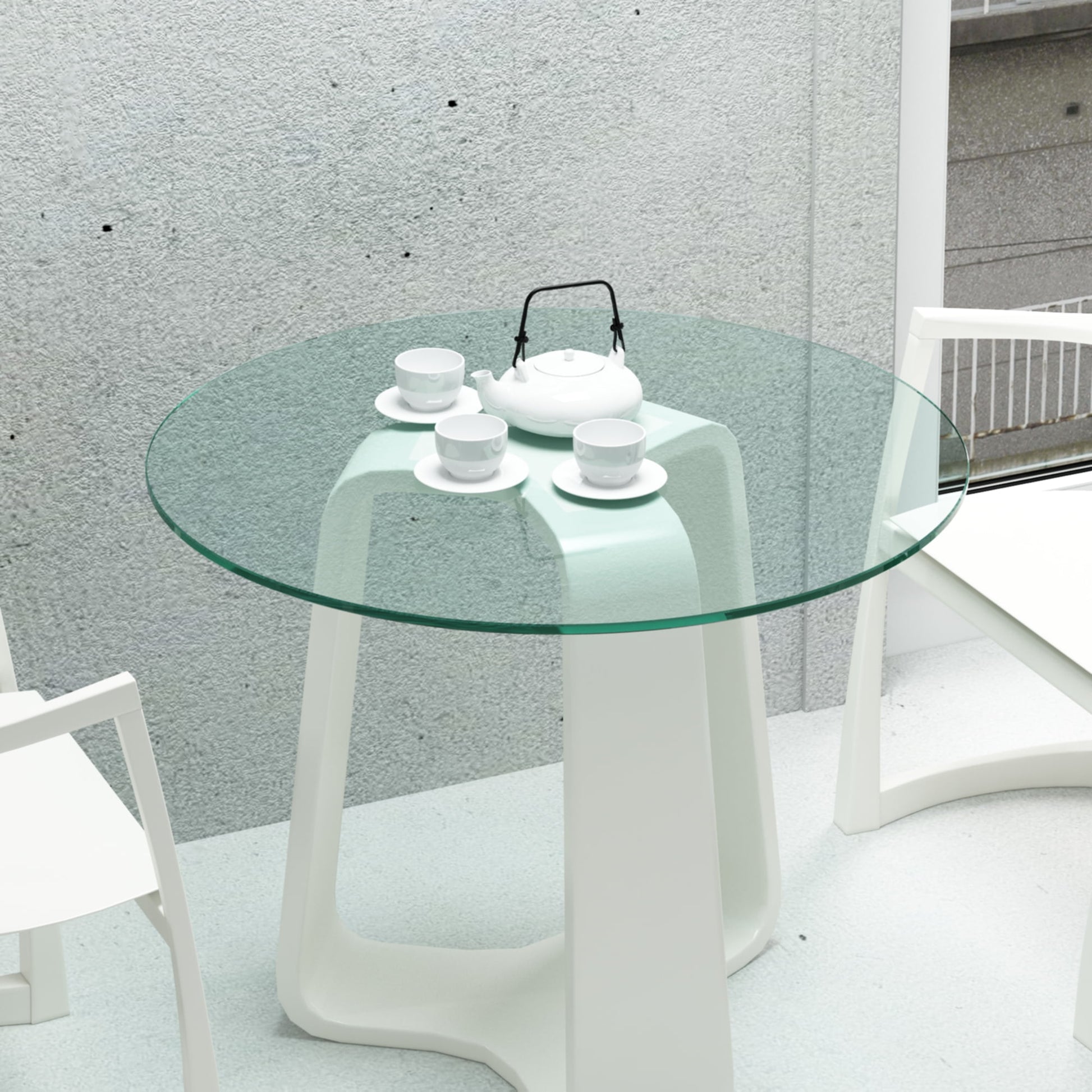 30" Round Table Top,Tempered Glass Table Top Clear Glass 1/4" Inch Thick Flat Polished Edge for Indoor/Outdoor