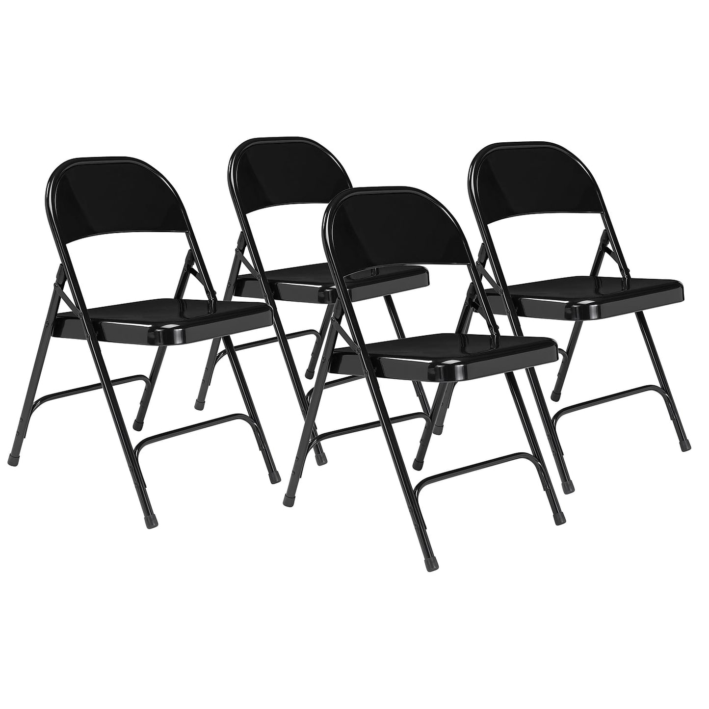 (4 Pack) NPSÂ® 50 Series Choice All-Steel Folding Chair, Black