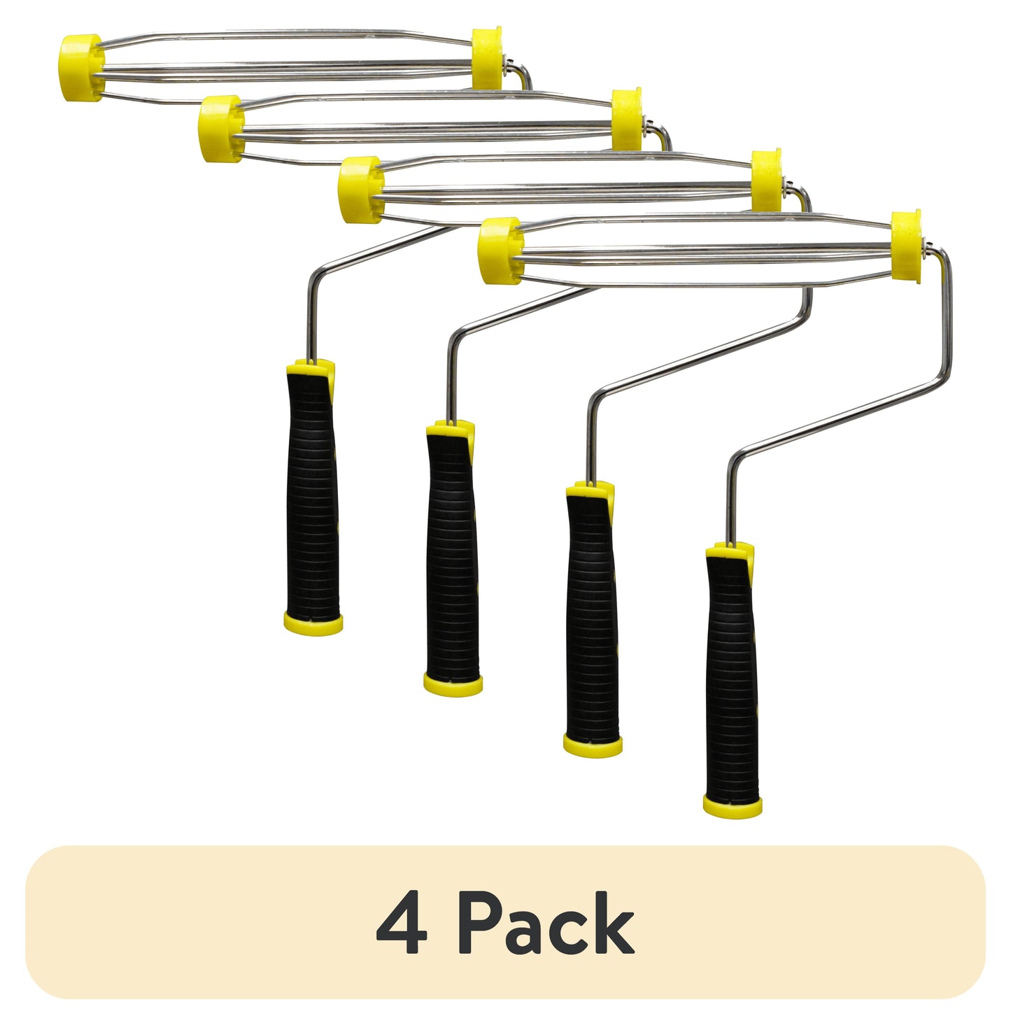 (4 pack) 9" 5-Wire Roller Frame Soft Grip
