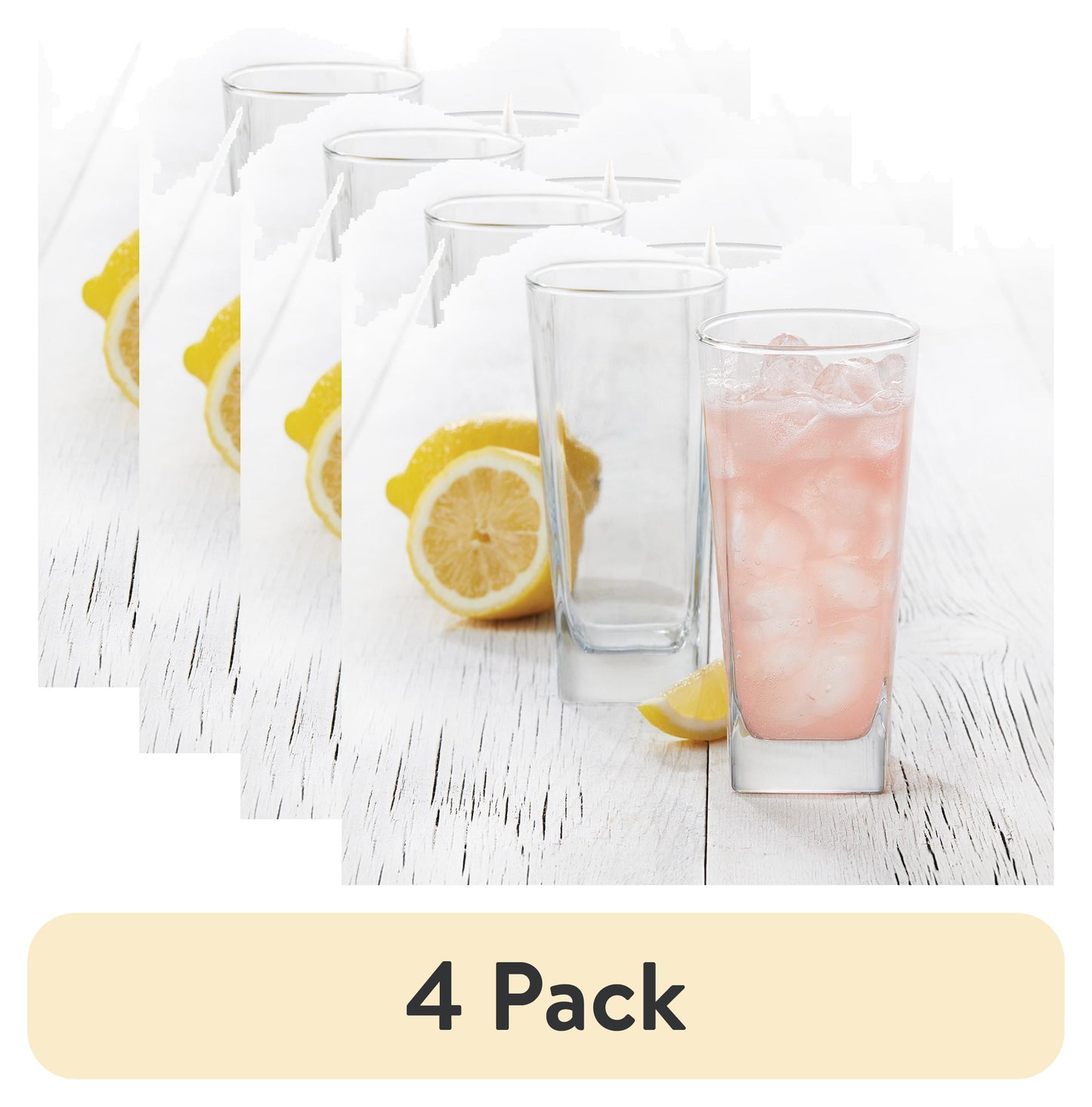 Better Homes & Gardens Hollis Beverage Glass Set, 14.4 oz, 8-Piece