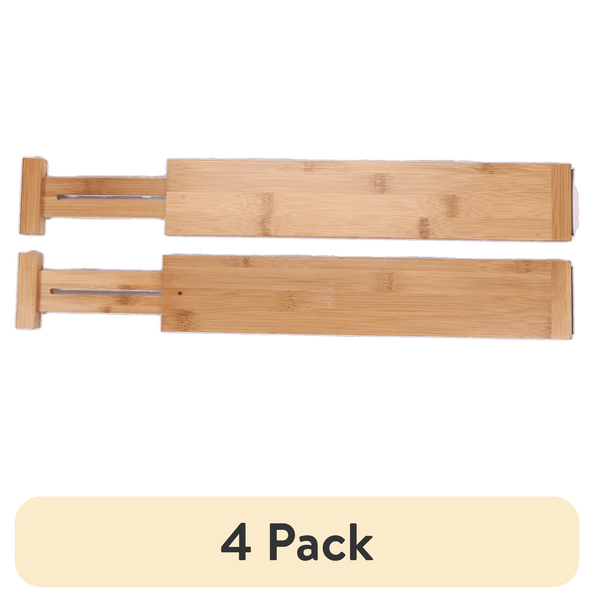 (2 pack) Better Homes & Gardens Separadores de CajÃ³n Expandibles de Organizador de Cocina de BambÃº de 2 Pzas, 17.5-22.8x0.59x3.1in