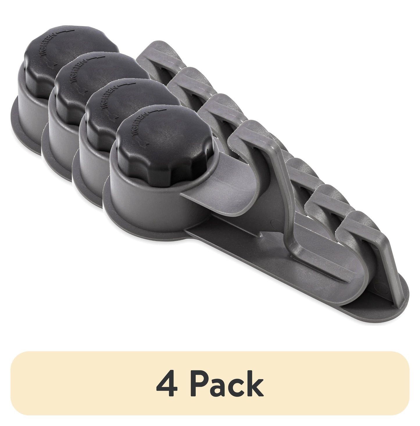 (4 pack) Camco RV Towel Hook With Mechanical Suction Cup (44028)