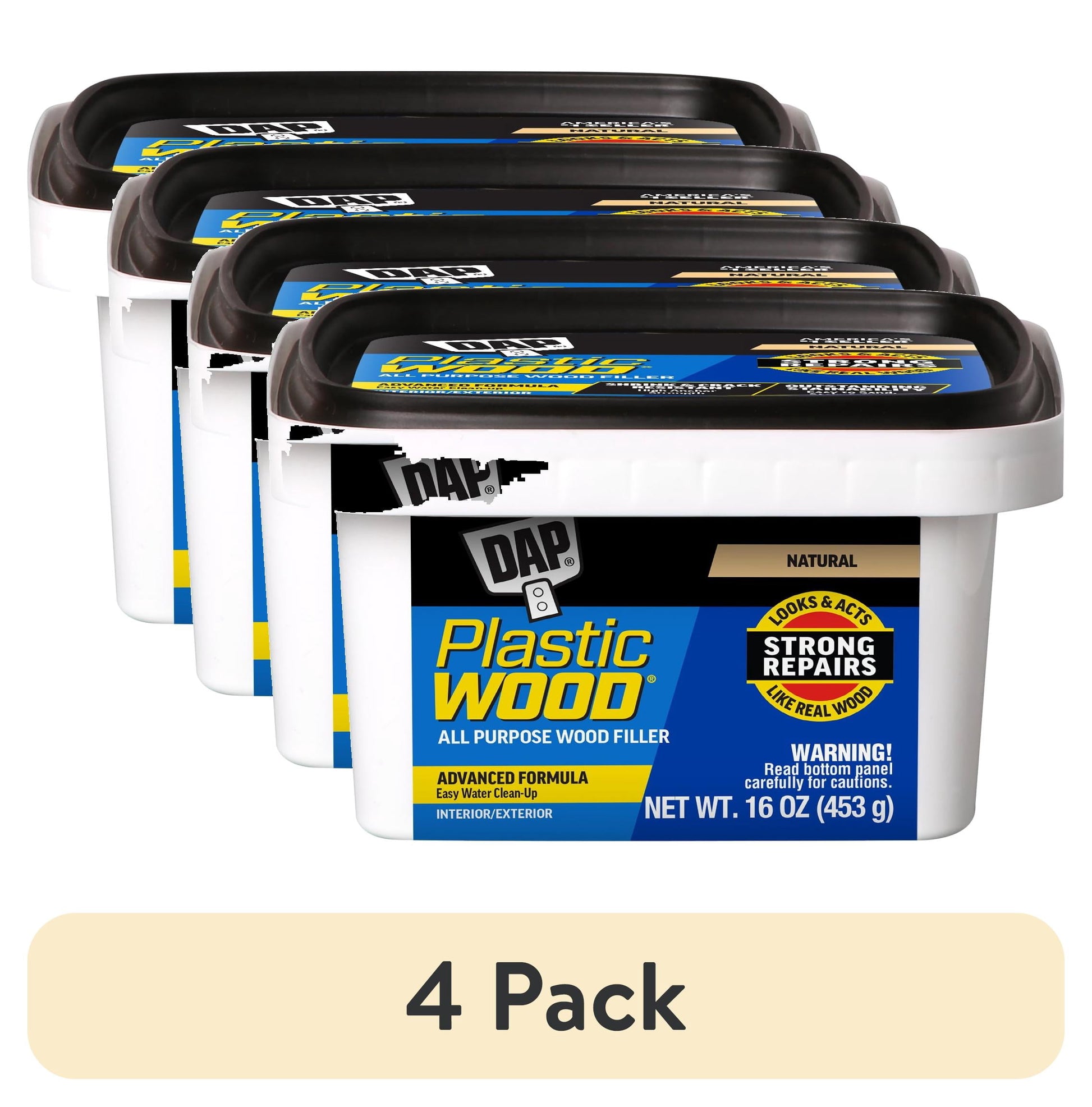 DAP LÃ¡tex de Madera de PlÃ¡stico, 16 oz, Relleno de Madera Natural para Todo Uso