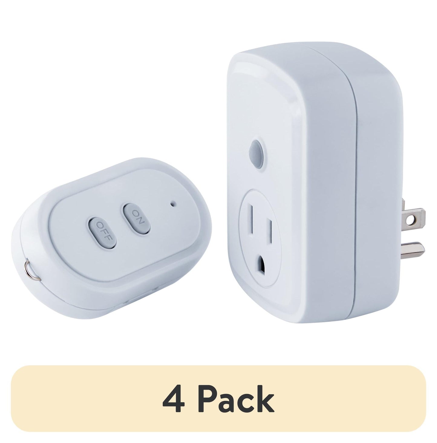 Hyper Tough Indoor 1-Outlet Wireless Remote Control, White