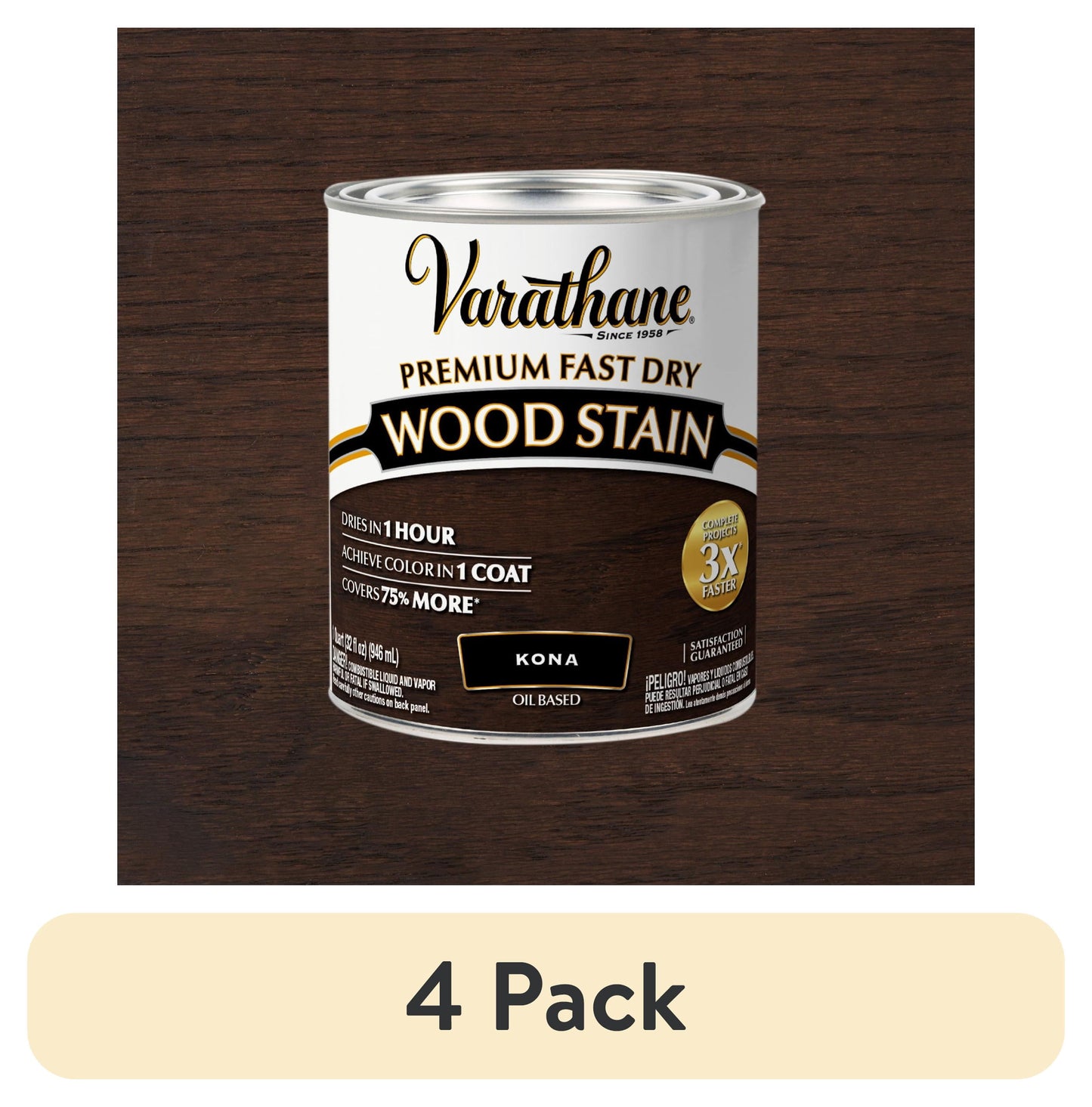 Kona, Varathane Premium Fast Dry Wood Stain-262010, Quart