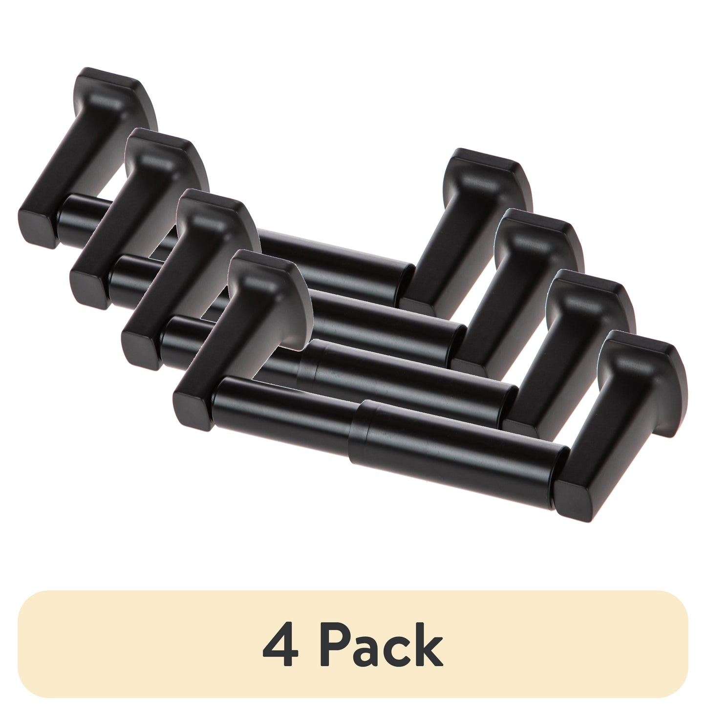 Mainstays Porta Papel HigiÃ©nico Mate Negro para Pared