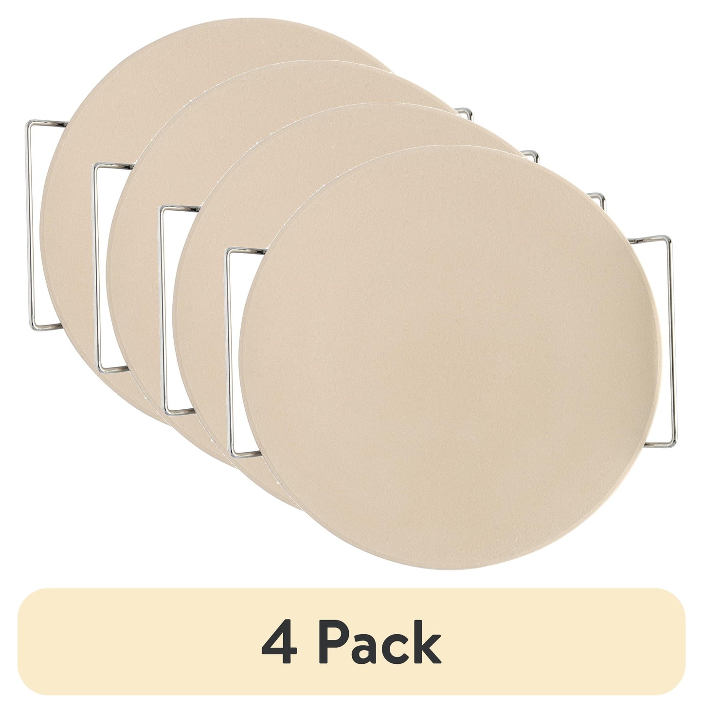 Nordic Ware 2-Piece Pizza Bakeware Set with 13" Ceramic Pizza Stone and Steel Wire Holder