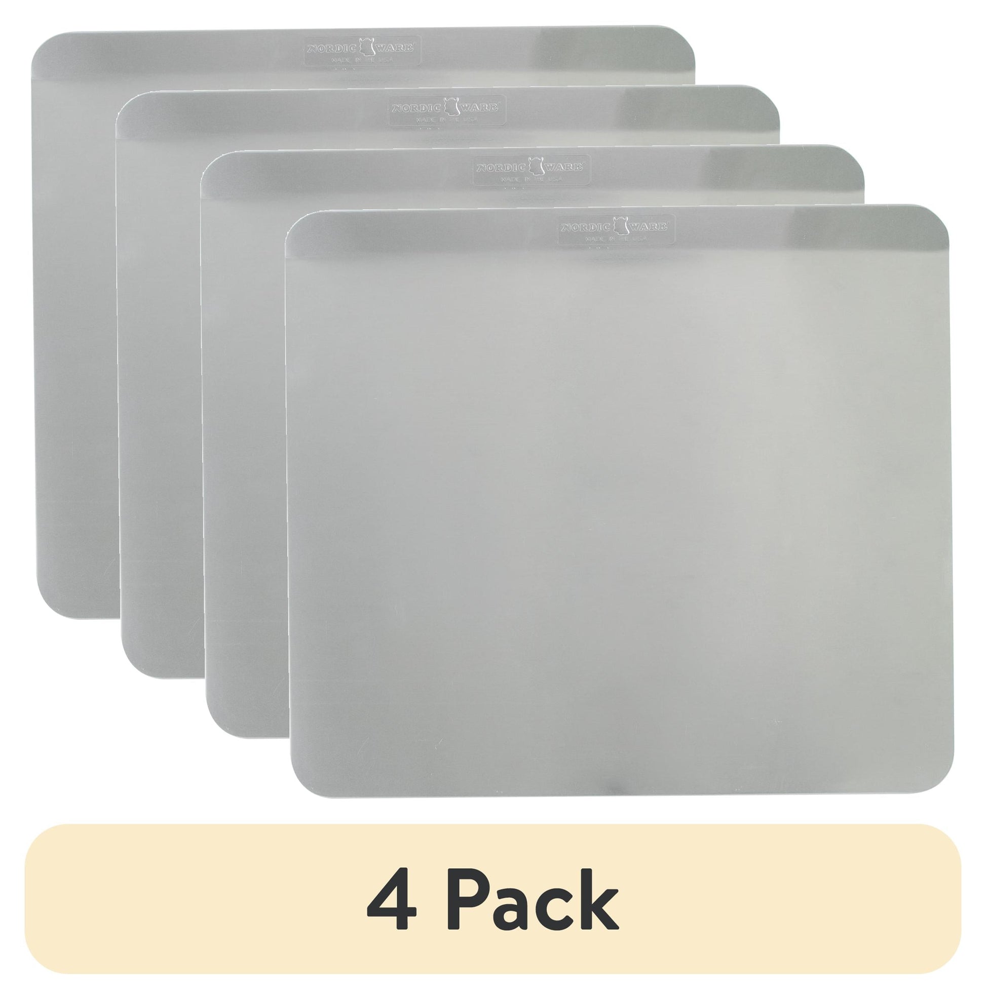 (4 pack) Nordic Ware Naturals 16"x 14" Aluminum Insulated Rectangular Cookie & Baking Sheet Pan
