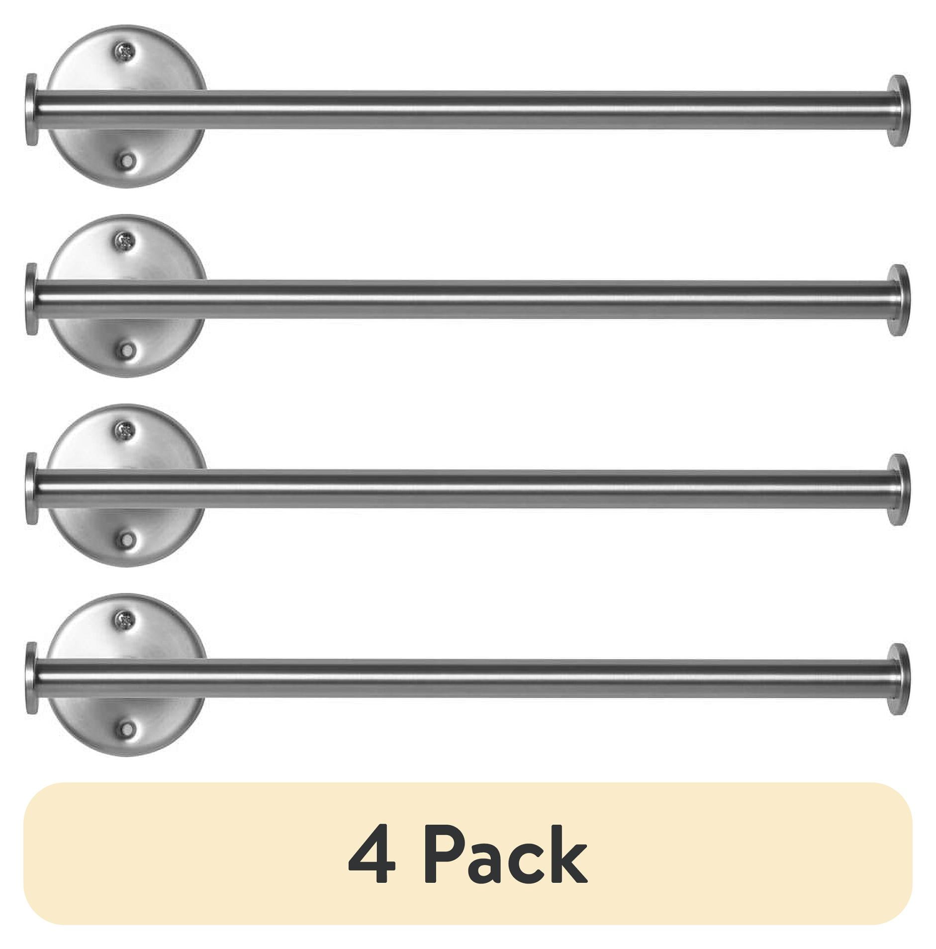 (2 pack) Mainstays Paper Towel Holder, Mainstays Metal Wall Mounted Kitchen Paper Towel Holder, 14 inch, Nickel