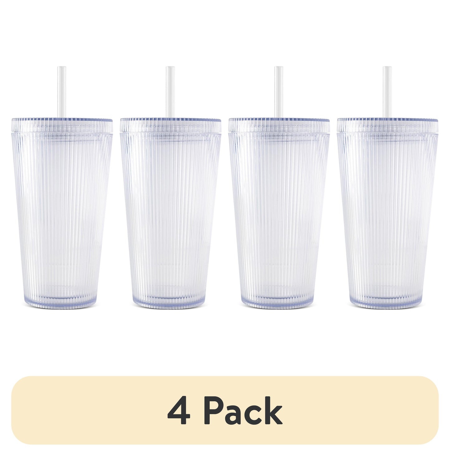 TAL Vaso TÃ©rmico Ligero de Doble Pared de 18oz para CafÃ© Helado con Popote