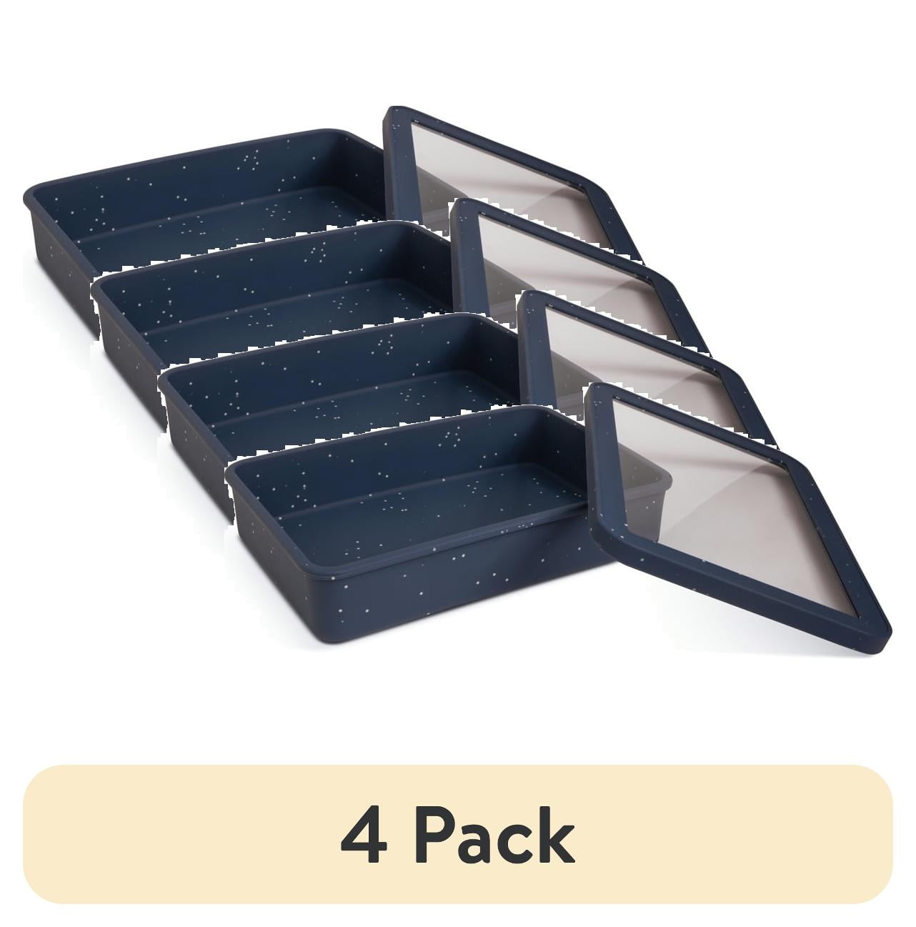 Thyme & Table 9" x 13" Silicone Baking Dish & Lid Set - Atlantic Blue